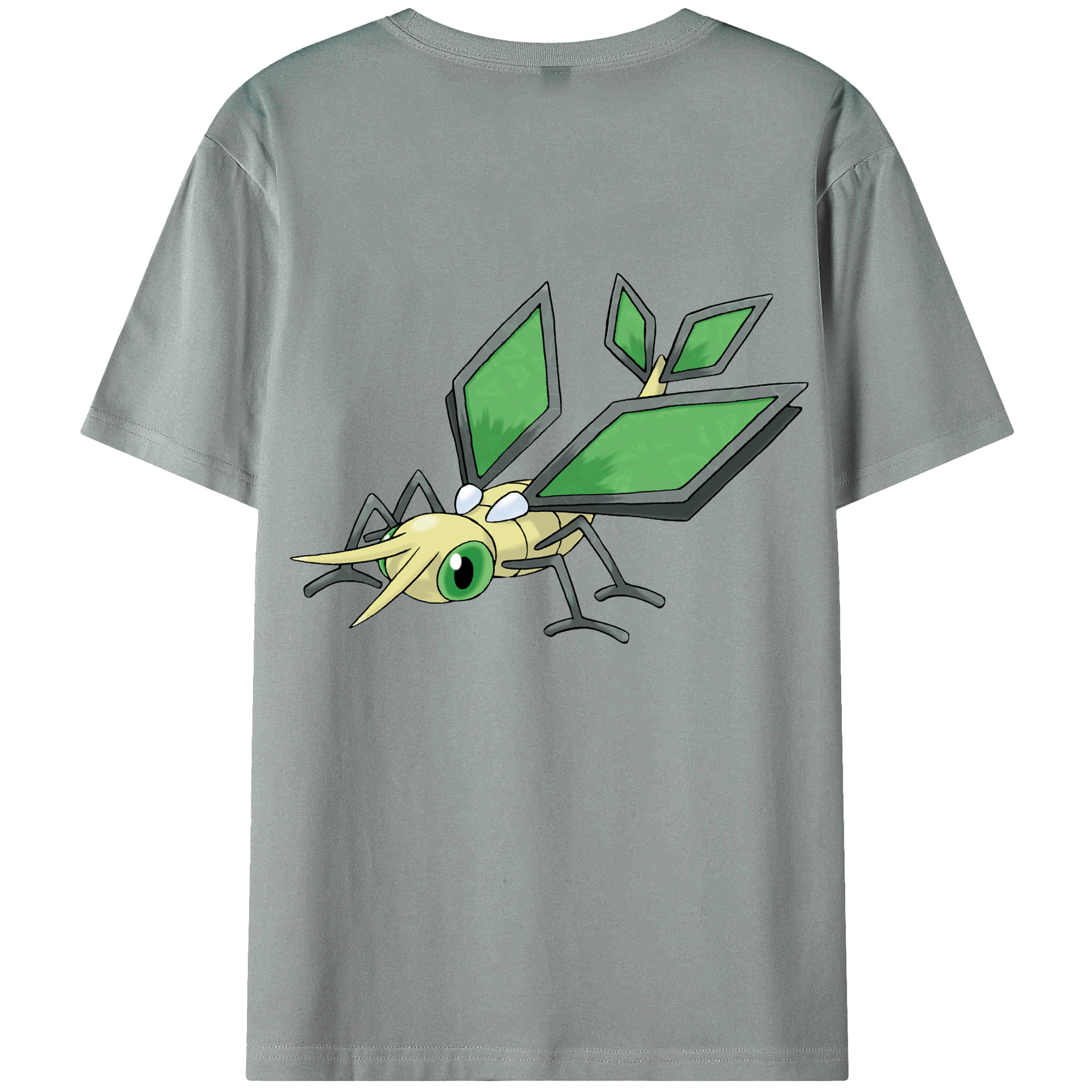 （画像用） ポケットモンスター Pokémon 綿100％ メンズ半袖Tシャツ（バックプリント） 通気性